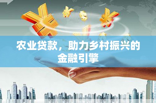 索县农业贷款，助力乡村振兴的金融引擎