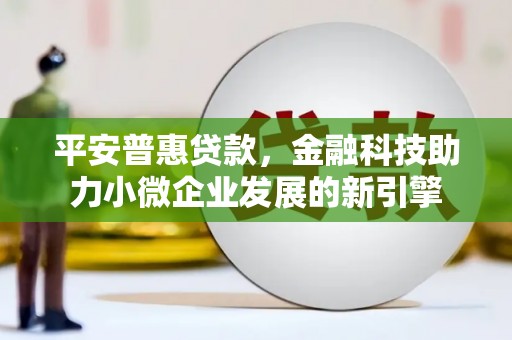 戚墅堰平安普惠贷款，金融科技助力小微企业发展的新引擎