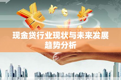 雨山现金贷行业现状与未来发展趋势分析