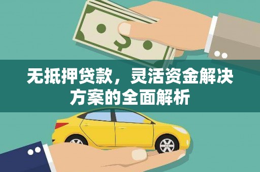 湖南无抵押贷款，灵活资金解决方案的全面解析