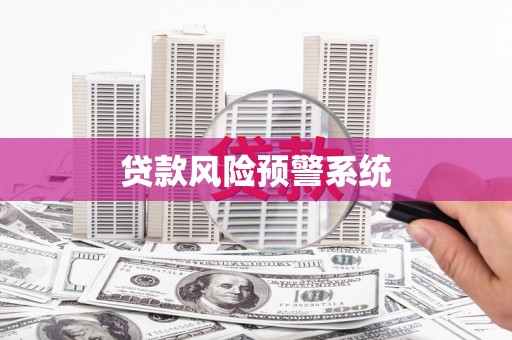 泰顺贷款风险预警系统