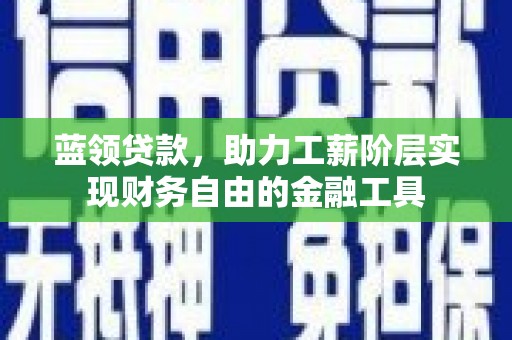 台东蓝领贷款，助力工薪阶层实现财务自由的金融工具