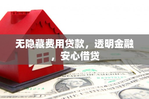 海陵无隐藏费用贷款，透明金融，安心借贷