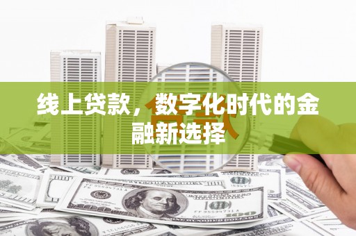 定安线上贷款，数字化时代的金融新选择